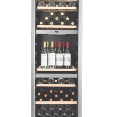 LECAVIST 140 Bottle Wine Cabinet Triple Zone Stainless Steel LElK1403ZPVX