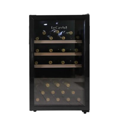 LECAVIST 63 Bottle Wine Cabinet Single Zone Black LKCV63N Booze Buddie LECAVIST 63 Bottle Wine Cabinet Single Zone Black LKCV63N