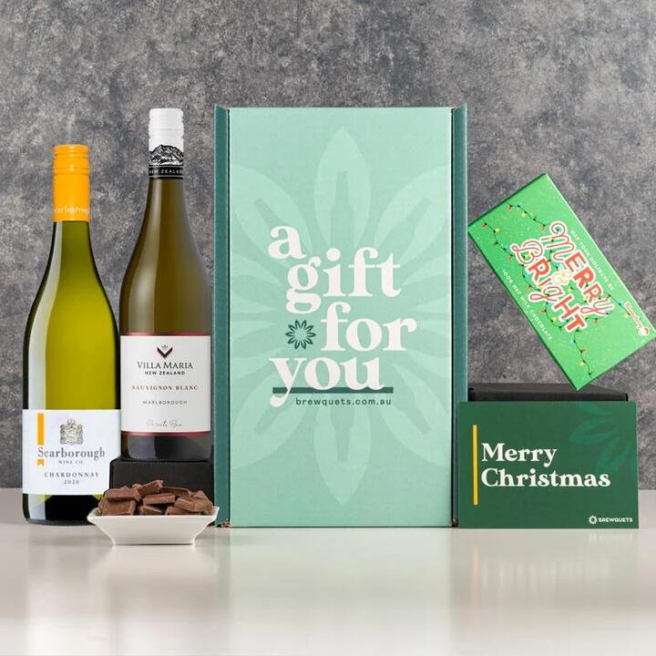Christmas Duo Wine Hamper - Duo White Sauvignon Blanc Chardonnay ...