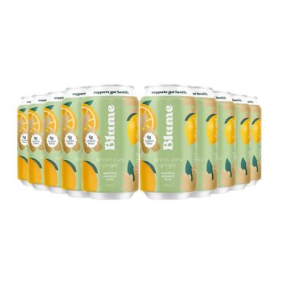 Blume Lemon Yuzu Ginger Prebiotic Tonic - 12x375ml | Sans Drinks