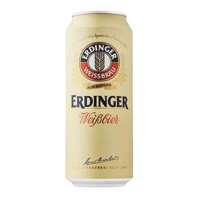 Erdinger Weissbier Hefeweizen 500ml Can - Single