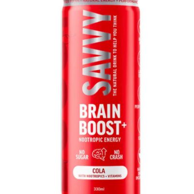 Savvy Brain Boost Cola 330ml – 12x330ml | Sans Drinks Booze Buddie Savvy Brain Boost Cola 330ml - 12x330ml | Sans Drinks
