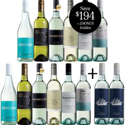Wine of the Month Sauvignon Blanc Dozen Plus 2 BONUS Bottles, Australia multi-regional Sauvignon Blanc Wine Case, Wine Selectors Booze Buddie Wine of the Month Sauvignon Blanc Dozen Plus 2 BONUS Bottles, Australia multi-regional Sauvignon Blanc Wine Case, Wine Selectors