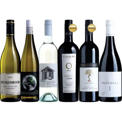 Top Shelf Mixed 6-Pack, Australia multi-regional Mixed Red and White Wine Pack, Wine Selectors Booze Buddie Top Shelf Mixed 6-Pack, Australia multi-regional Mixed Red and White Wine Pack, Wine Selectors