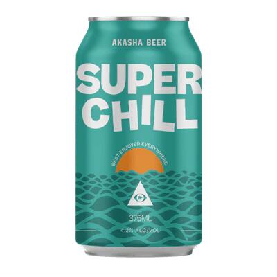 Akasha Super Chill Pacific Ale 375ml Can – 4 Pack Booze Buddie Akasha Super Chill Pacific Ale 375ml Can - 4 Pack