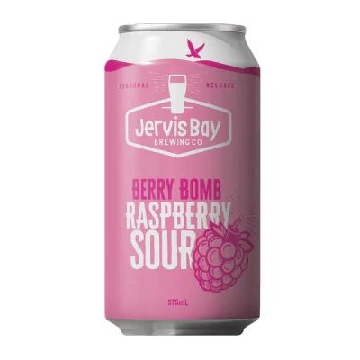 Jervis Bay Berry Bomb Raspberry Sour 375ml Can - Case of 16