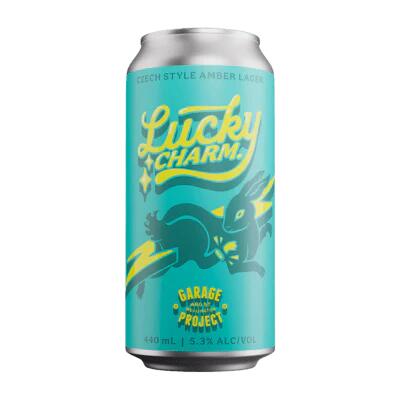 Garage Project Lucky Charm Czech Style Amber Lager 440ml Can – Case of 15 Booze Buddie Garage Project Lucky Charm Czech Style Amber Lager 440ml Can - Case of 15