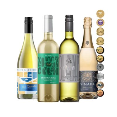 Spring Alc-Free Chardonnay & Blanc Indulgence 4 Pack | Sans Drinks Booze Buddie Spring Alc-Free Chardonnay & Blanc Indulgence 4 Pack | Sans Drinks