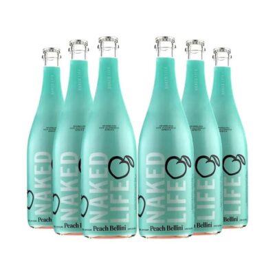 Naked Life Sparkling Peach Bellini Non Alcoholic - 6x750ml | Sans Drinks