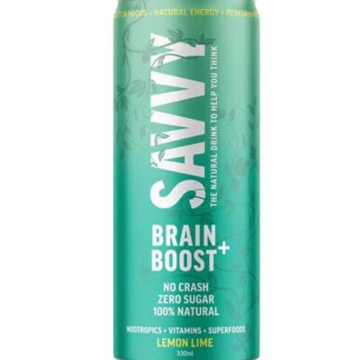 Savvy Brain  Boost Lemon Lime 330ml - 12x330ml | Sans Drinks