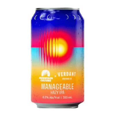 Mountain Culture x Verdant Manageable Hazy IPA 355ml Can – Single Booze Buddie Mountain Culture x Verdant Manageable Hazy IPA 355ml Can - Single
