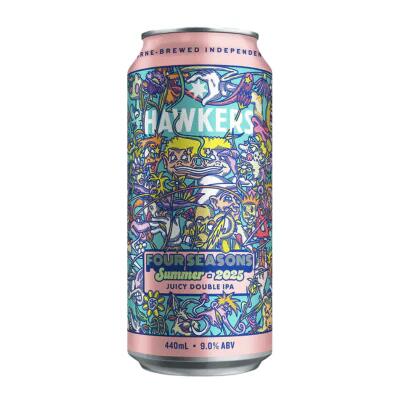 Hawkers Four Seasons Summer 2025 Juicy Double IPA 440ml Can – Pack of 4 Booze Buddie Hawkers Four Seasons Summer 2025 Juicy Double IPA 440ml Can - Pack of 4