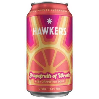 Hawkers Grapefruits Of Wrath Ruby Grapefruit Sour 375ml Can - Case of 16