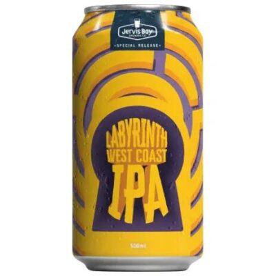 Jervis Bay Labyrinth West Coast IPA 500ml Can - Pack of 4