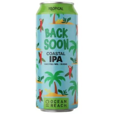 Ocean Reach Back Soon Coastal IPA 500ml Can - Pack of 4