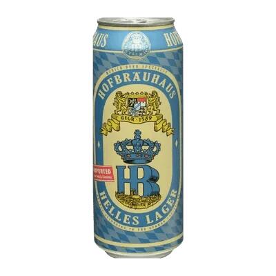 Hofbrau Helles Lager 500ml Can - Pack of 4