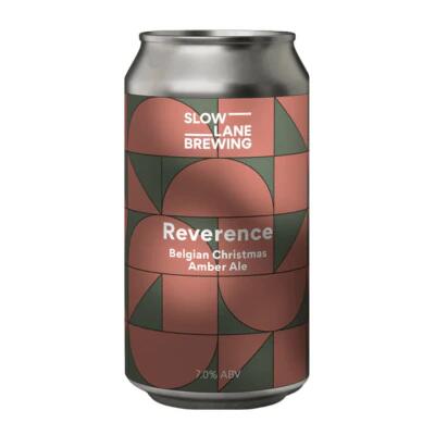 Slow Lane Reverence Belgian Christmas Amber Ale 375ml Can - Single