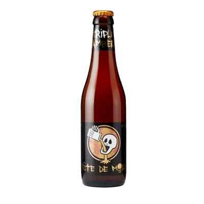 Du Bocq Tete De Mort Triple Amber Belgian Tripel 330ml Bottle - 4 Pack