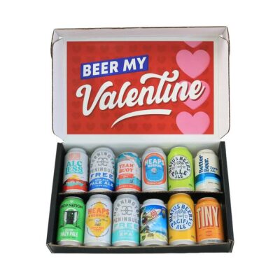 Valentines 12 Non-Alcoholic Beer Gift Box Booze Buddie Valentines 12 Non-Alcoholic Beer Gift Box