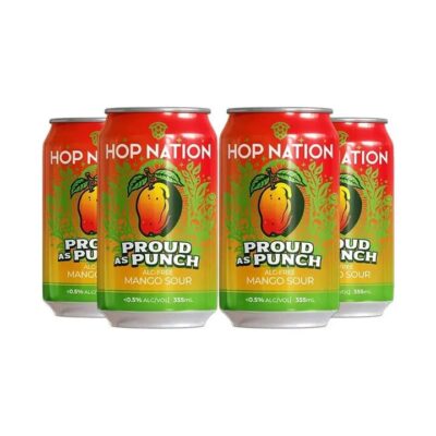 Hop Nation Proud As Punch Mango Sour – Pack of 4 Booze Buddie Hop Nation Proud As Punch Mango Sour - Pack of 4
