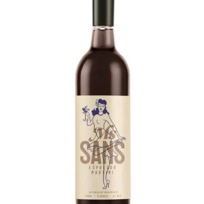 Ms Sans Non-Alcoholic Espresso Martini Premixed | Sans Drinks Booze Buddie Ms Sans Non-Alcoholic Espresso Martini Premixed | Sans Drinks