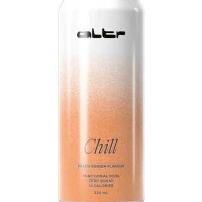 ALTR Chill Peach Ginger Flavour 330ml - 24x330ml | Sans Drinks