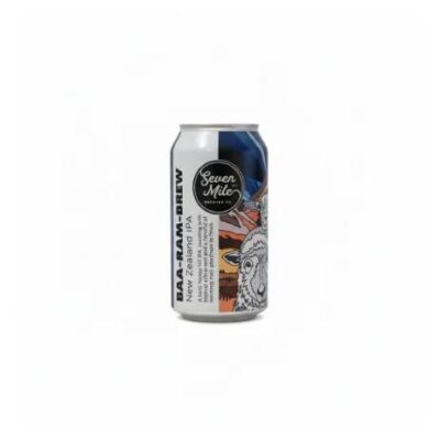 Seven Mile BAA RAM BREW New Zealand IPA 375ml Can - Single