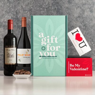 Valentines Duo Wine Hamper - Red