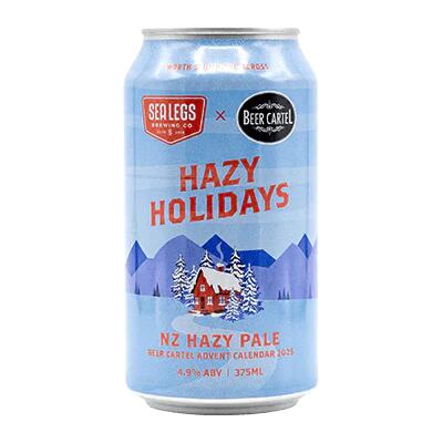Sea Legs x Beer Cartel Hazy Holidays Nz Hazy Pale Ale 375ml Can - Single