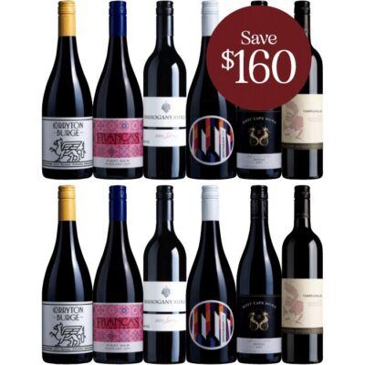 Wine Time Mixed Red 12-Pack, Australia multi-regional Mixed Red Wine Case, Wine Selectors