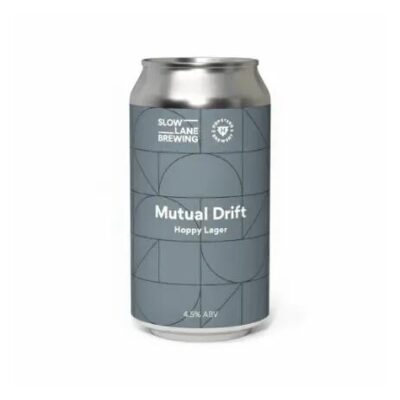 Slow Lane x Hopsters Cooperative Mutual Drift Hoppy Lager 375ml Can - Case of 24