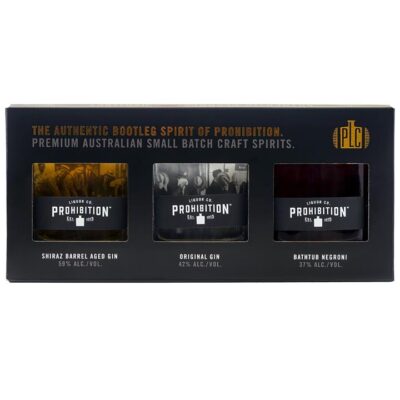 Prohibition Liquor Co’s Speciality Spirits Range – Gin Gift Pack Booze Buddie Prohibition Liquor Co's Speciality Spirits Range - Gin Gift Pack