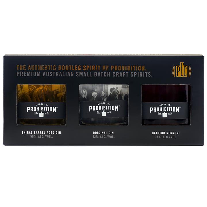 Prohibition Liquor Co's Speciality Spirits Range - Gin Gift Pack
