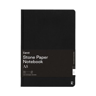 Karst Black Hardcover Notebook, A5