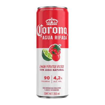 Corona Agua Rifada Strawberry & Cherry Hard Seltzer (Case)