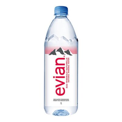 Evian Natural Mineral Water 1L PET Bottle (Case) Booze Buddie Evian Natural Mineral Water 1L PET Bottle (Case)