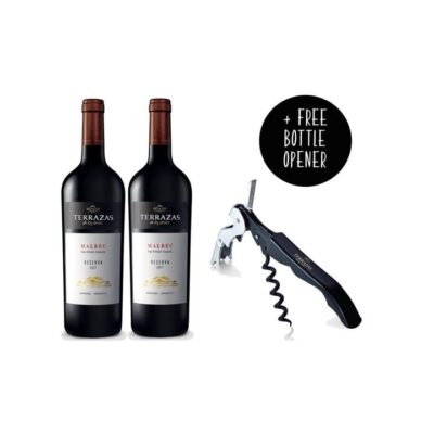 Terrazas Reserva Malbec – 2 Bottles + Bottle Opener Booze Buddie Terrazas Reserva Malbec - 2 Bottles + Bottle Opener