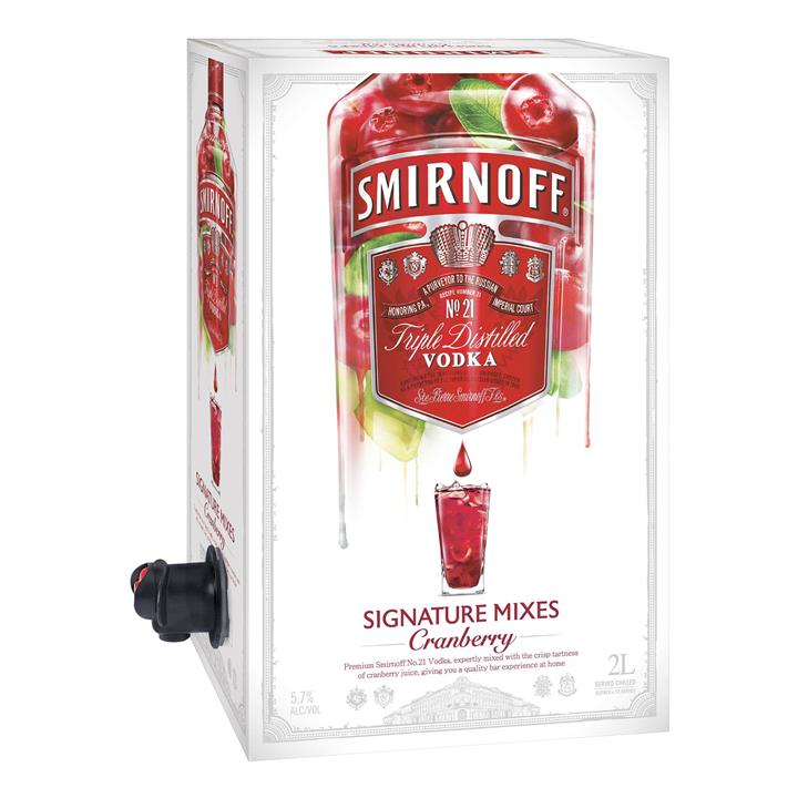 Smirnoff Signature Serves Cranberry 2L