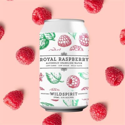 Wildspirit Royal Raspberry Alcoholic Sparkling Water (4 Pack) Booze Buddie Wildspirit Royal Raspberry Alcoholic Sparkling Water (4 Pack)