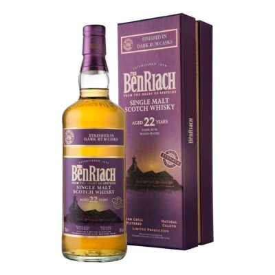 Benriach Dark Rum Wood Finish 22 Year Old Single Malt Scotch Whisky 700ml