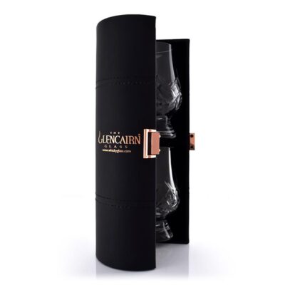 Glencairn Crystal Cut Tartan Whisky Glass (2 Pack + Leather Case) Booze Buddie Glencairn Crystal Cut Tartan Whisky Glass (2 Pack + Leather Case)