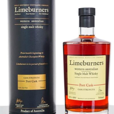 Great Southern Distillery Limeburners Port Cask Cask Strength Single Malt Whisky 700ml Booze Buddie Great Southern Distillery Limeburners Port Cask Cask Strength Single Malt Whisky 700ml