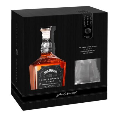 Jack Daniel's Single Barrel Select Tennessee Whiskey 700ml + Glencairn Snifter Glass