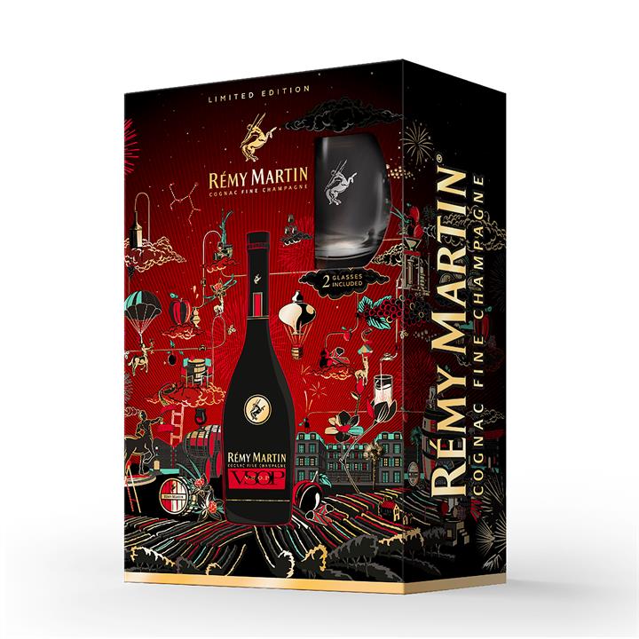 Remy Martin VSOP 700ml + 2 Glasses Pack