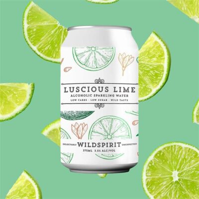 Wildspirit Luscious Lime Alcoholic Sparkling Water (4 Pack) Booze Buddie Wildspirit Luscious Lime Alcoholic Sparkling Water (4 Pack)