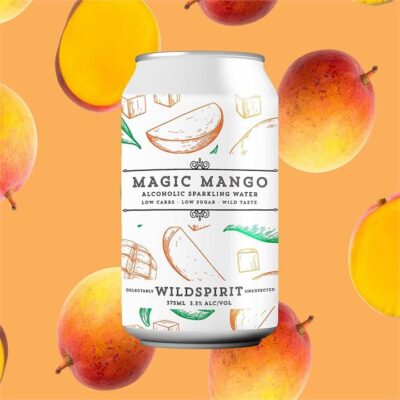 Wildspirit Magic Mango Alcoholic Sparkling Water (4 Pack) Booze Buddie Wildspirit Magic Mango Alcoholic Sparkling Water (4 Pack)