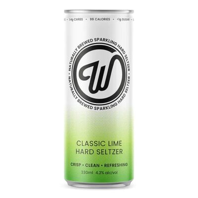 Wayward Brewing W Seltzer Classic Lime (4 Pack) Booze Buddie Wayward Brewing W Seltzer Classic Lime (4 Pack)