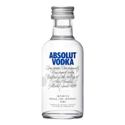Absolut Vodka 50ml Booze Buddie Absolut Vodka 50ml