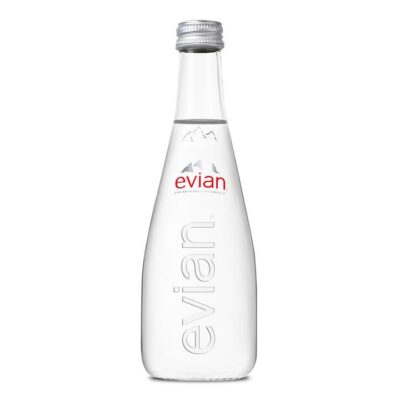 Evian Sparkling Mineral Water 330ml Glass Bottle (Case) Booze Buddie Evian Sparkling Mineral Water 330ml Glass Bottle (Case)