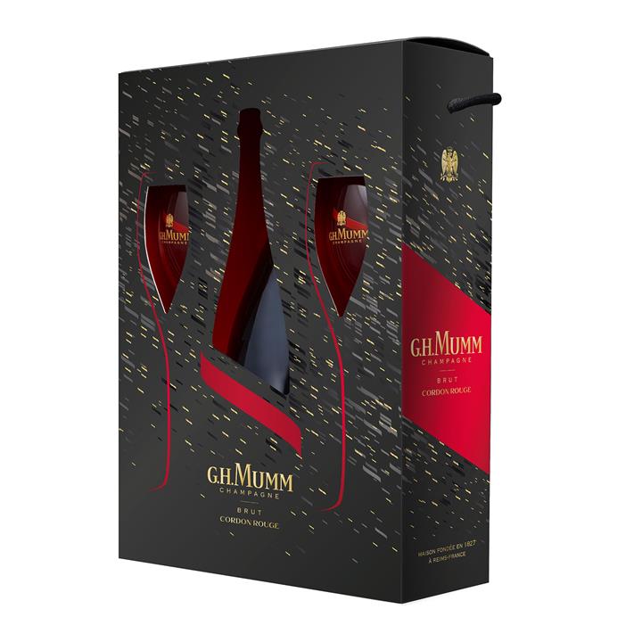 G.H. Mumm Cordon Rouge Brut NV Twin Flute Gift Pack